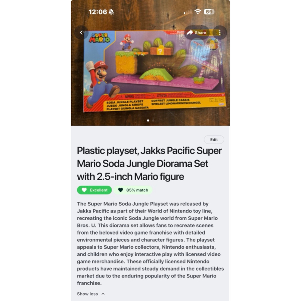 Boys Jakks Pacific Super Mario Soda Jungle Playset One Size Green Purple - Picture 3 of 3
